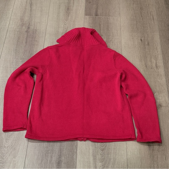 Vintage Tiara International Knit Sweater Womens Medium Red Christmas Reindeers - Picture 5 of 12